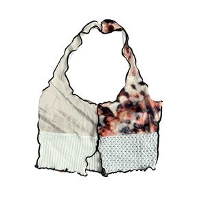 Mix Print Halter Neck Top